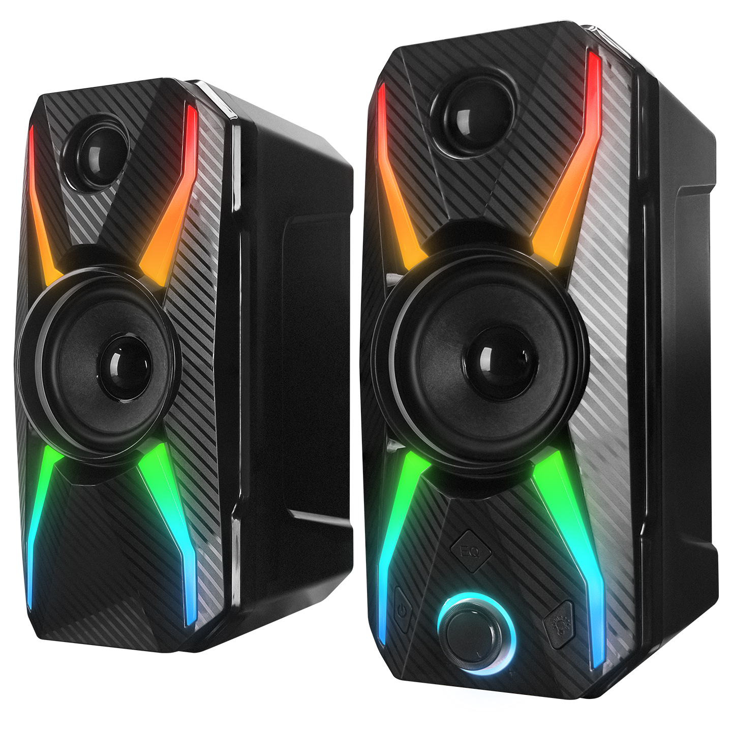Zvučnici 2.0 gaming RAMPAGE RMS-X5 2.0 Black Multimedia Gaming USB Speaker, 39545