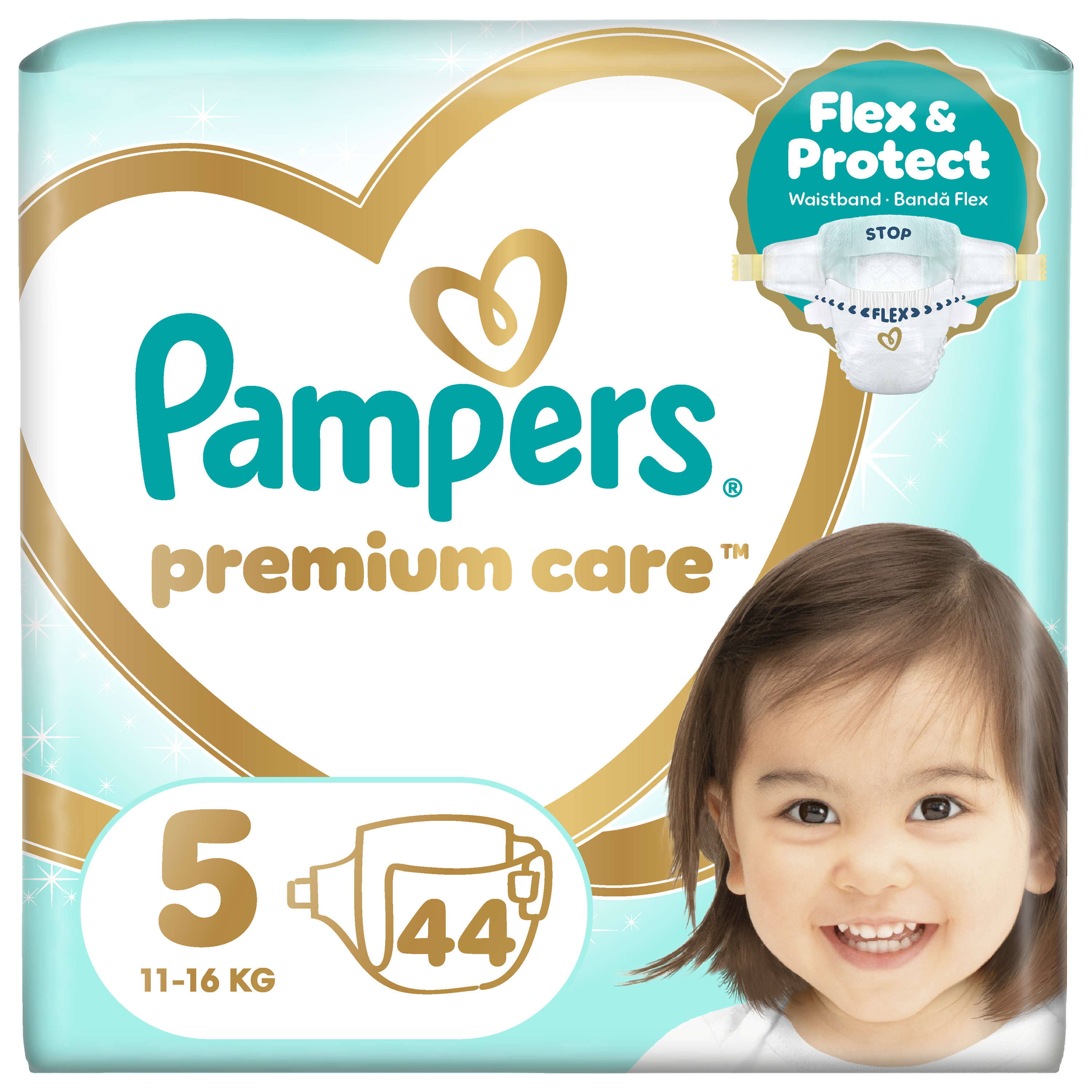 Pampers Premium Care VP pelene, veličina 5 (11-16kg), 44 komada