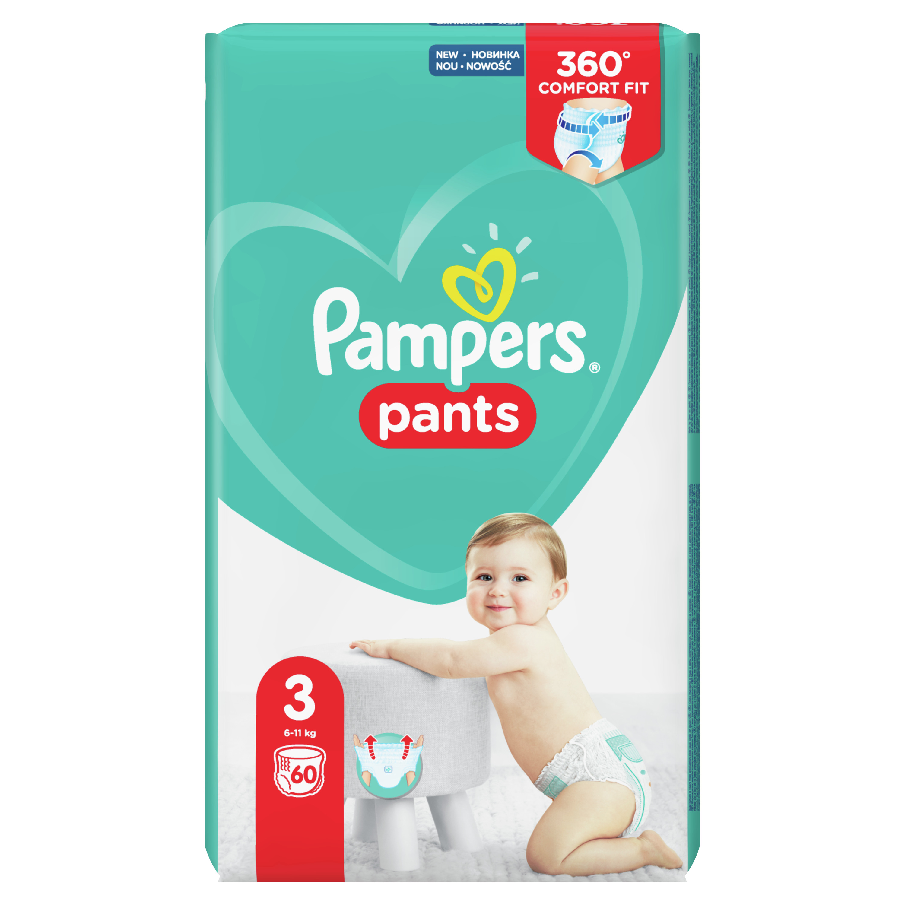 Pampers Pants pelene Midi 3 Jumbo pakovanje 6-11 kg, 62 komada