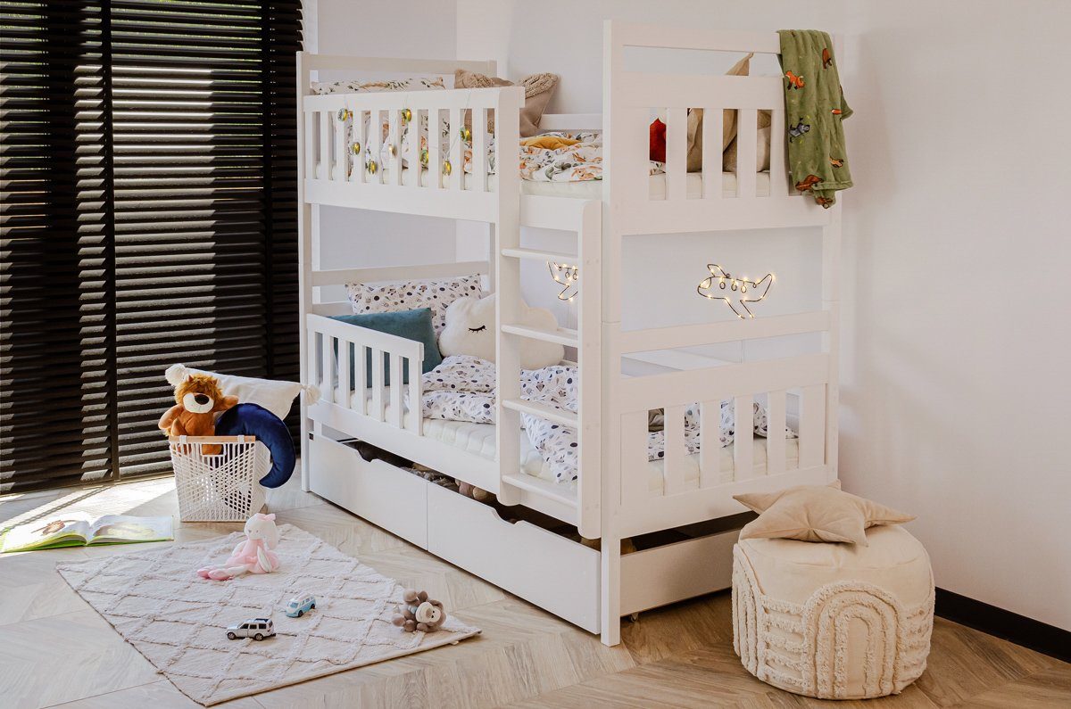 MEBEL MAK MAKEDONIJA Кревет на кат ARTUR бел Најголема онлајн