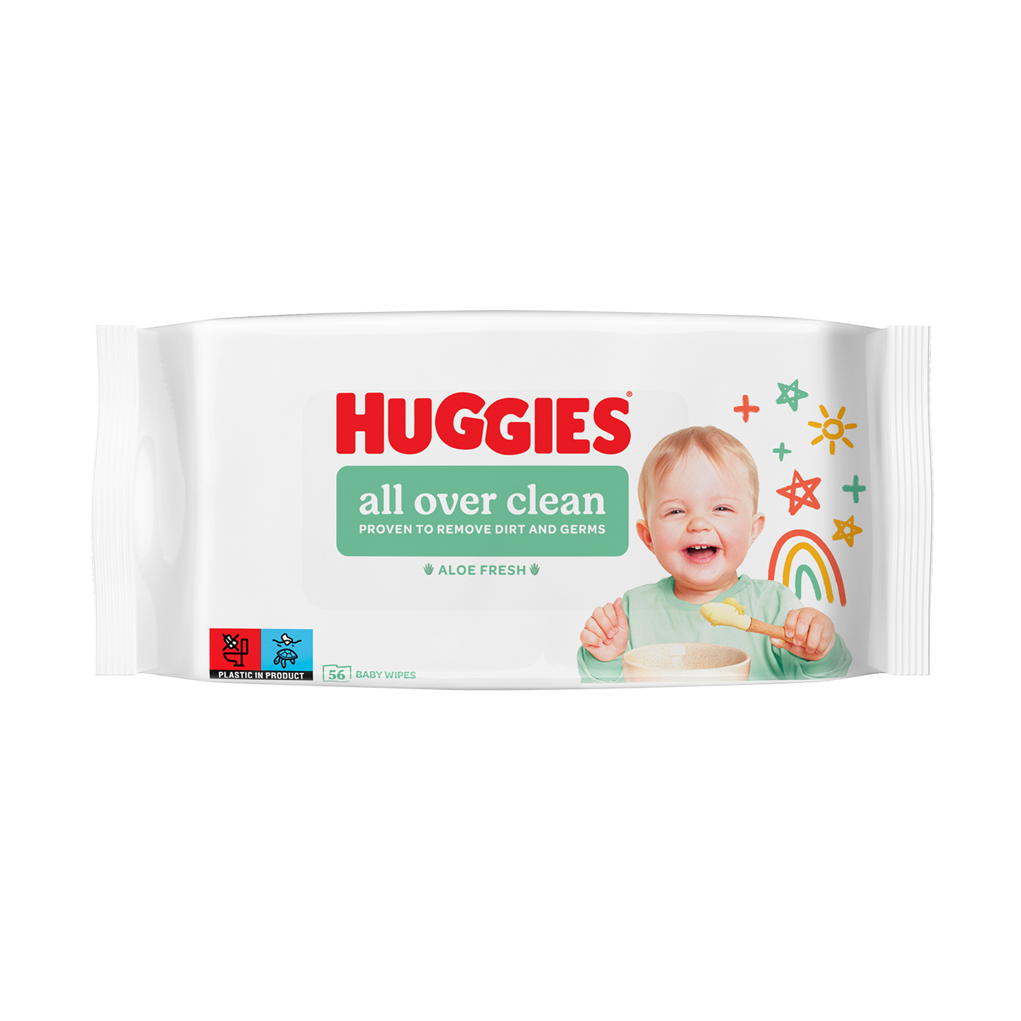 Huggies baby vlažne maramice all over clean 56kom