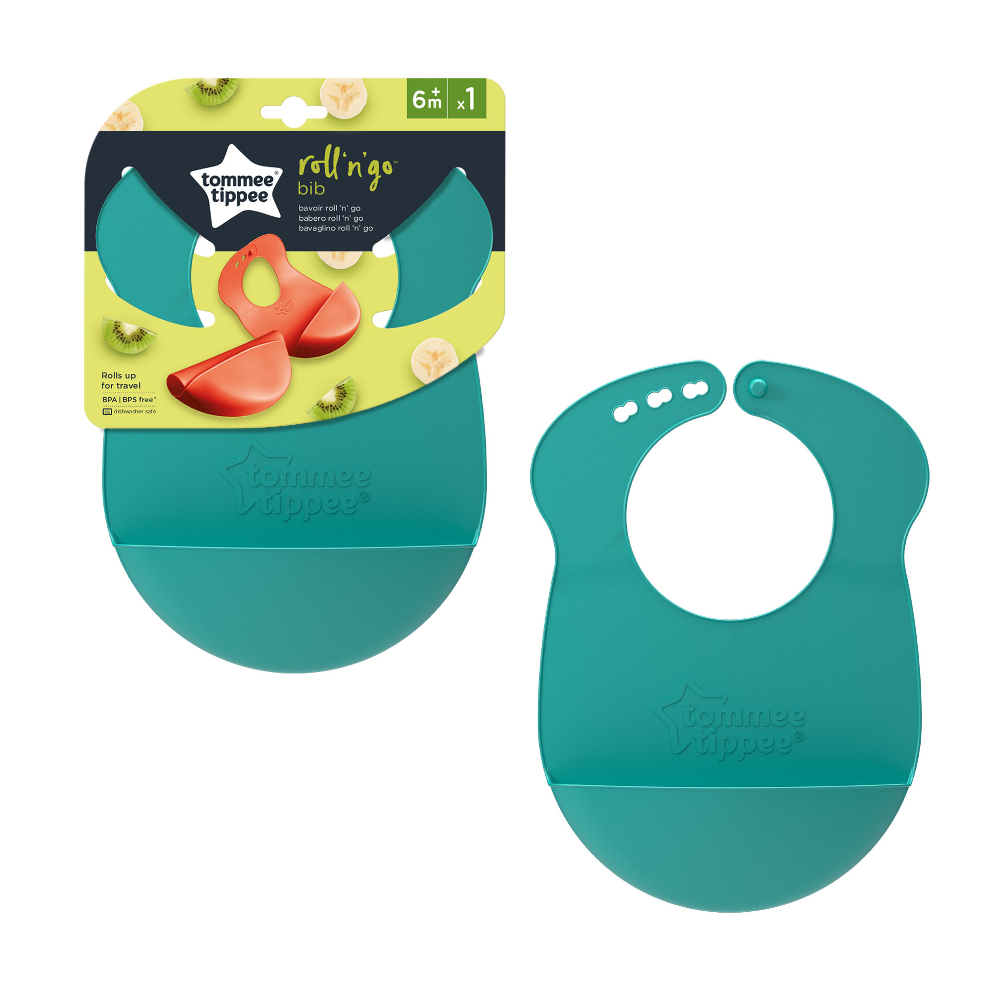 Tommee Tippee Silikonska portikla Roll N Go, Tirkizna