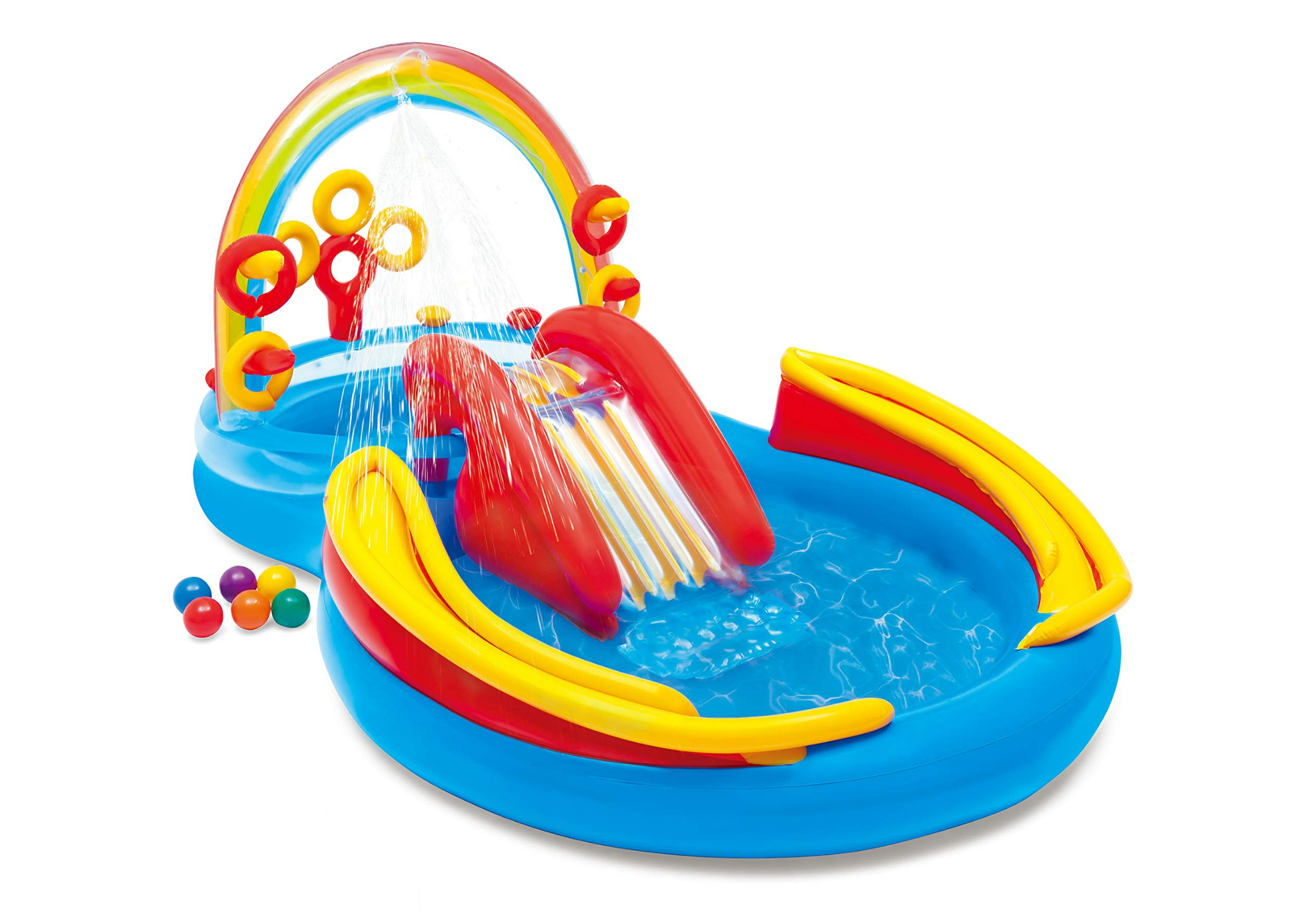 INTEX Dječji bazen 2,97x1,93x1,35m, 428 l, Rainbow Ring Play Center | Ananas