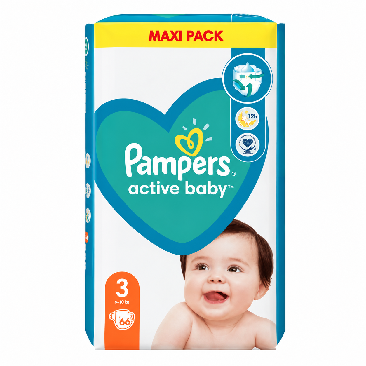 Pampers Active Baby VPP pelene, veličina 3 (6-10 kg), 66 komada
