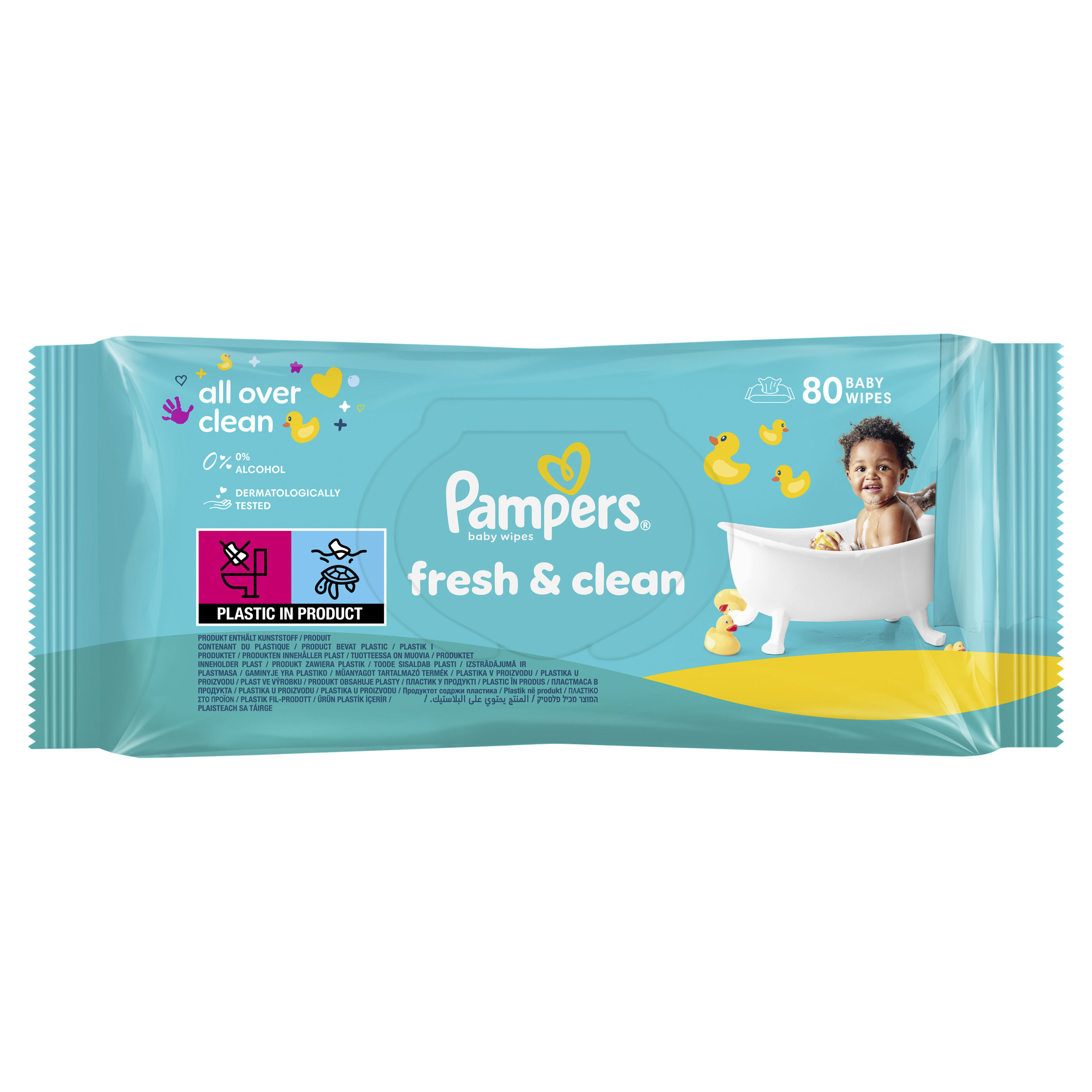 Pampers Vlažne maramice Fresh Clean, 80 komada