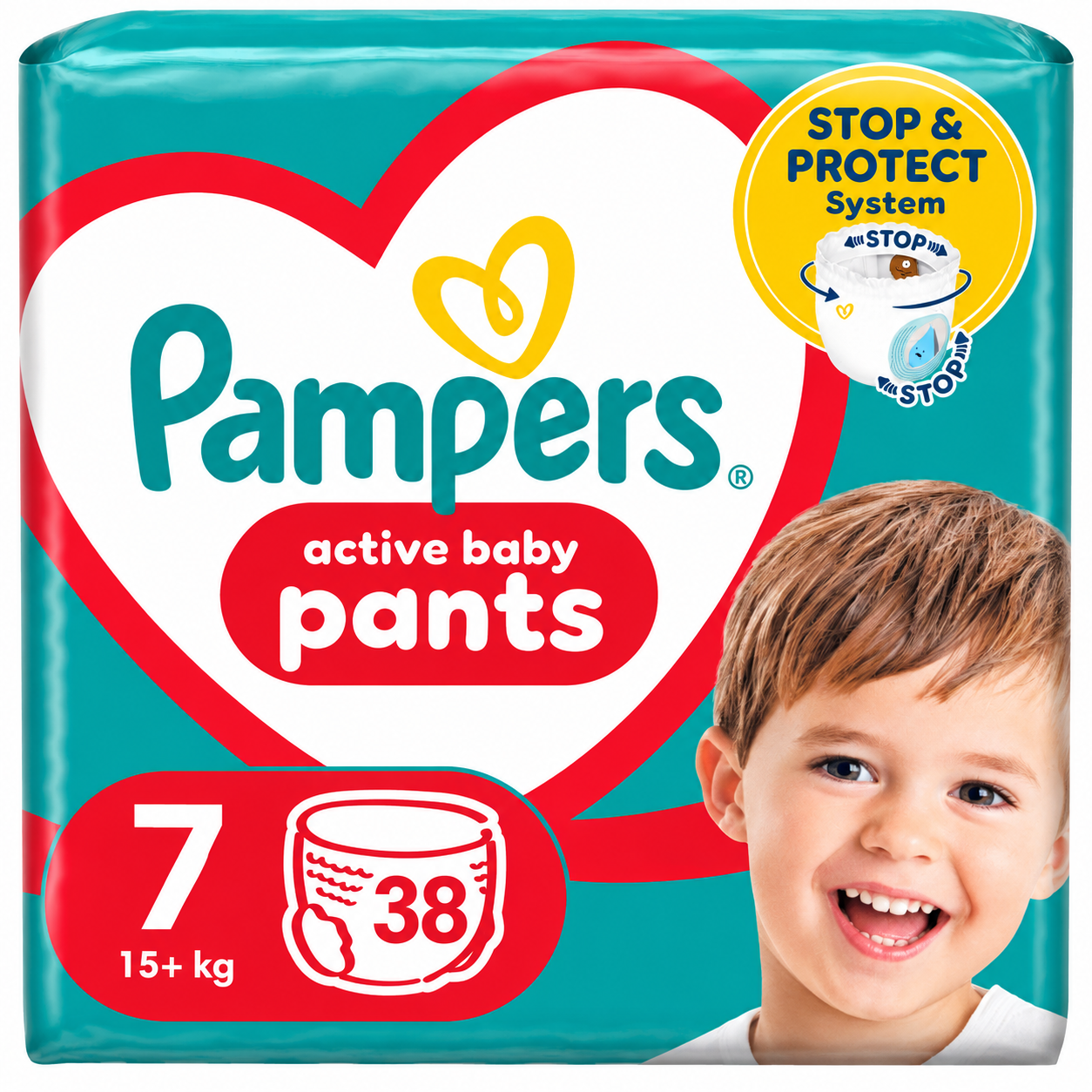 Pampers Pelene Active Baby Pants 7, Jumbo, 17+kg, 38/1
