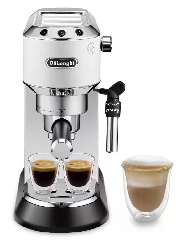 DeLonghi aparat za espresso kafu EC685.W Dedica Style bijeli, ručni