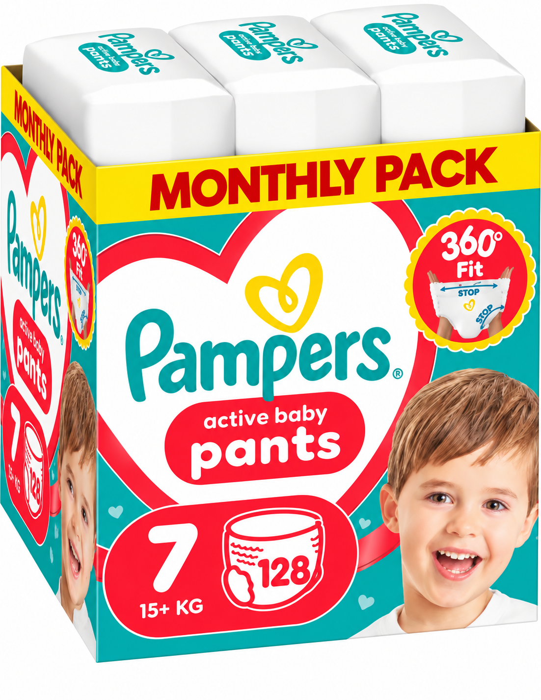 Pampers pants pelene monthly S7, 15+kg 128 kom
