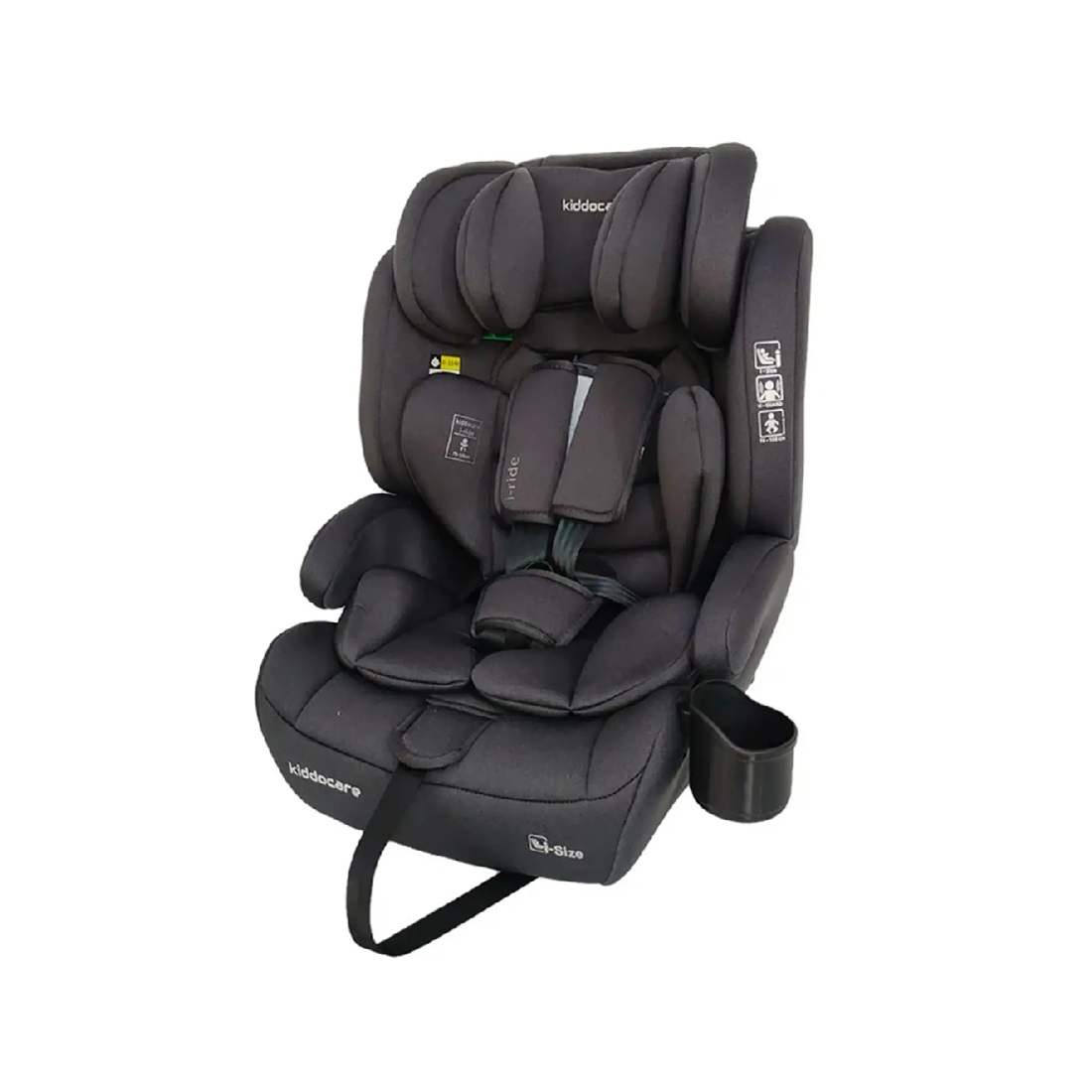 KiddoCare Auto sedište i-Ride, 76-150 cm, Sivo