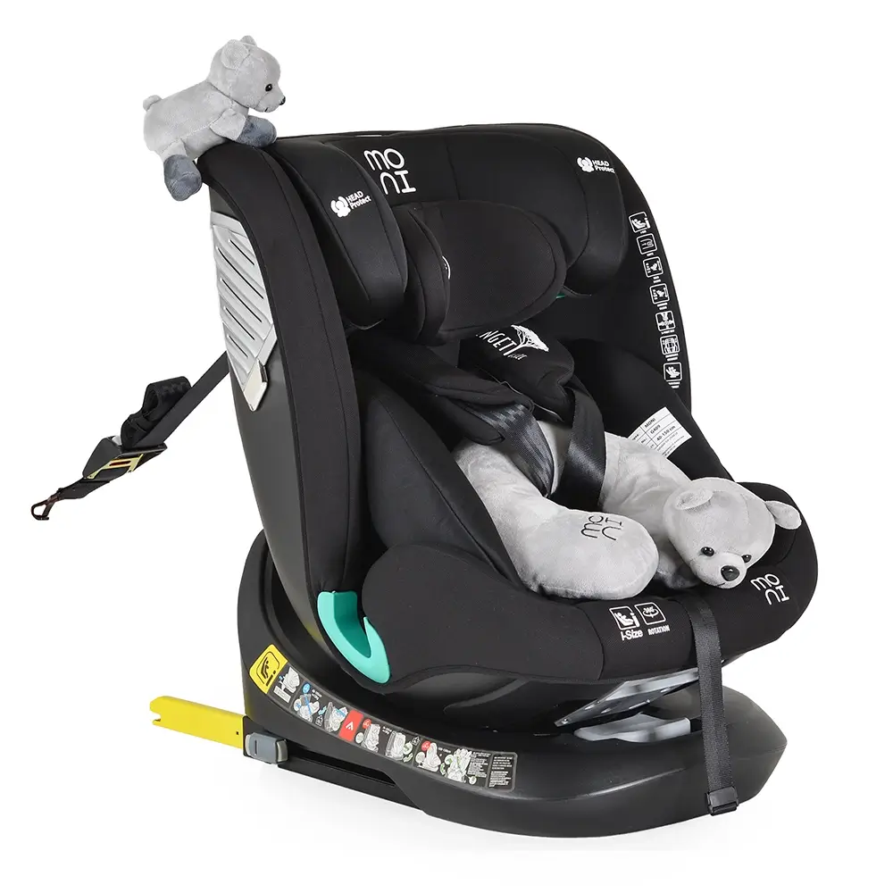 MONI Auto sedište Serengeti 40-150cm, Isofix, Crno