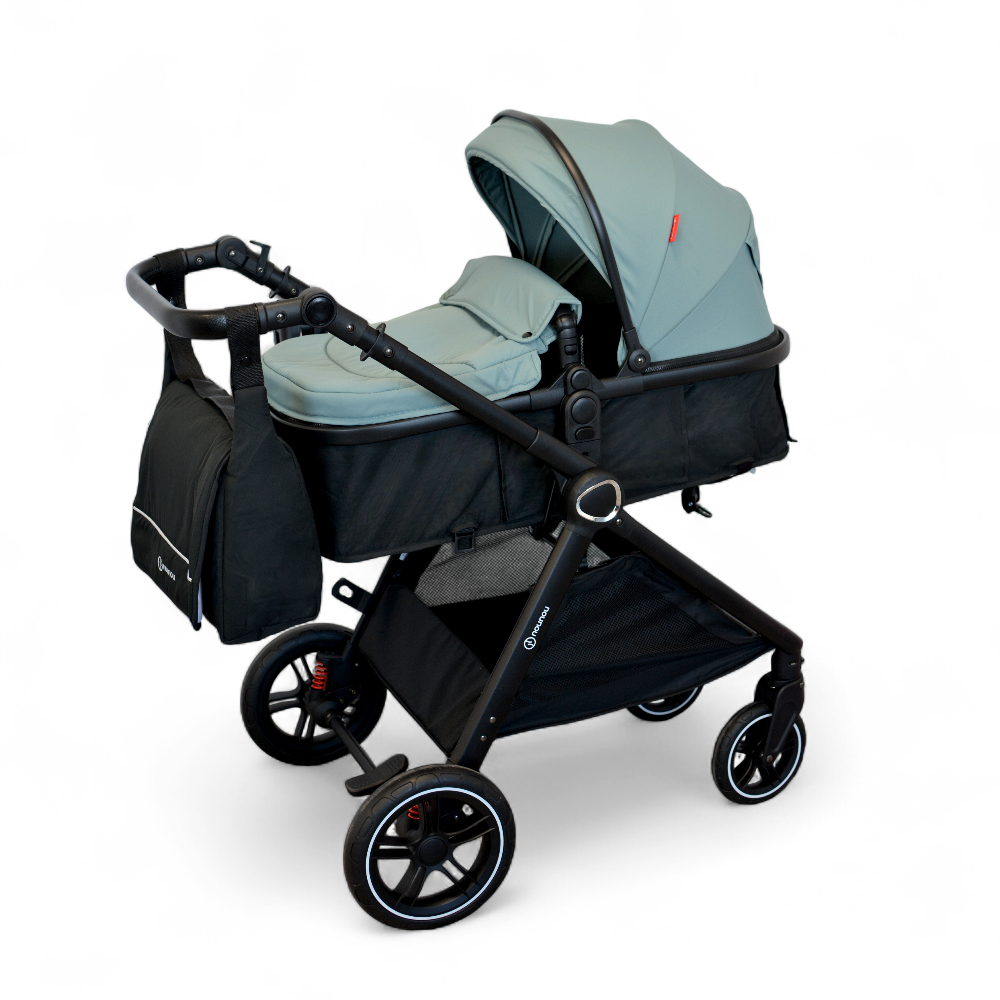 NOUNOU Kombinovana kolica za bebe X1 iSize, Zelene