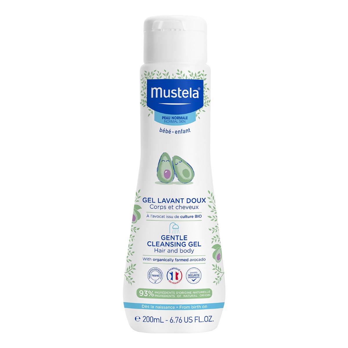 Mustela Blagi gel za kupanje za bebe i decu, 200 ml