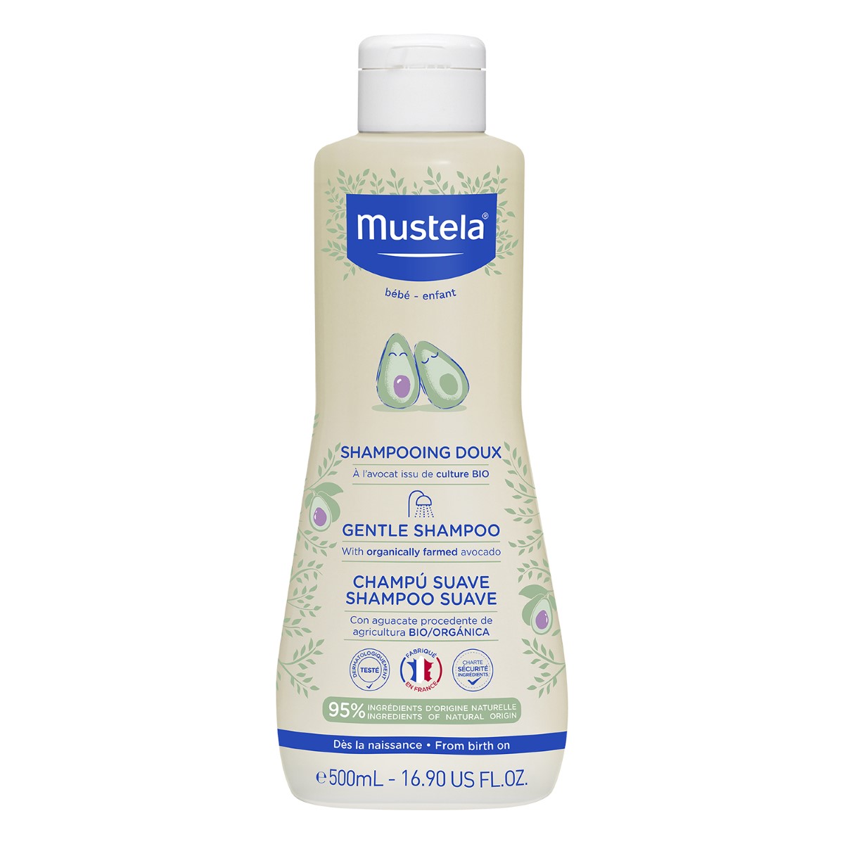 Mustela Blagi šampon bez suza za bebe i decu, 500 ml