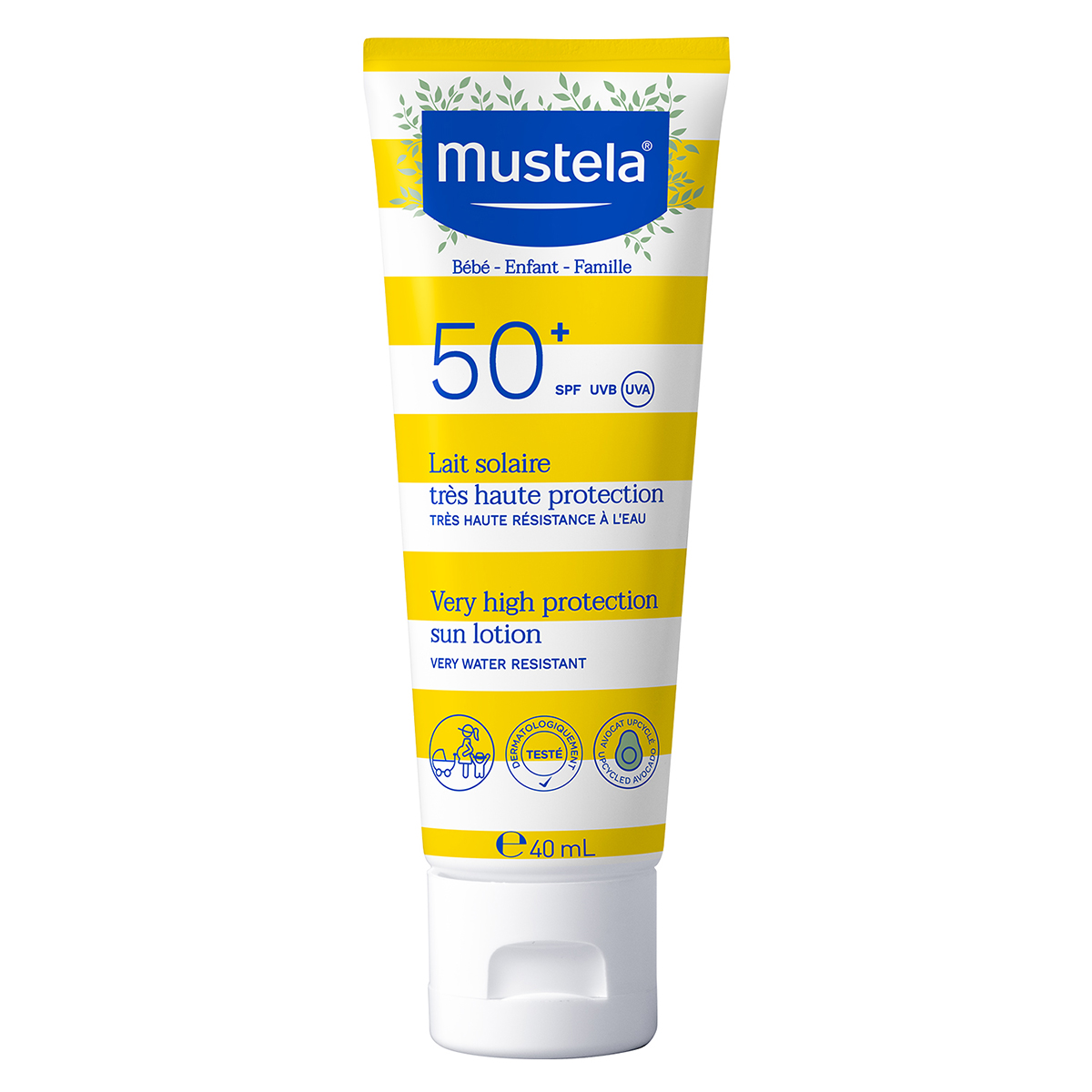 Mustela Losion za lice za bebe i decu sa visokim zaštitnim faktorom SPF50, 40 ml