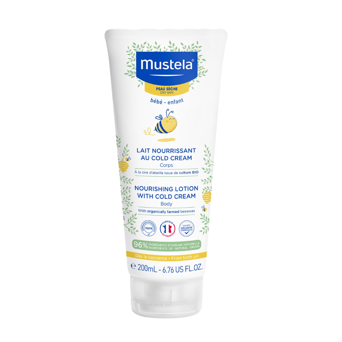Mustela Obogaćen losion za telo za bebe sa Cold kremom, 200 ml