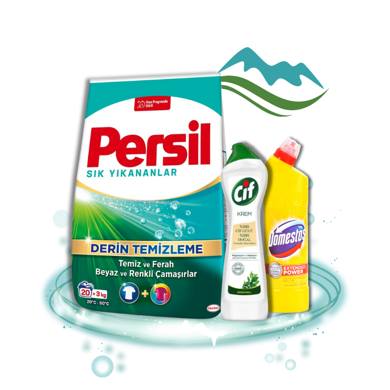 PERSIL 3kg + DOMESTOS 750 ml + CIF Cream 500 ml - 3u1 Super set za pranje i čišćenje