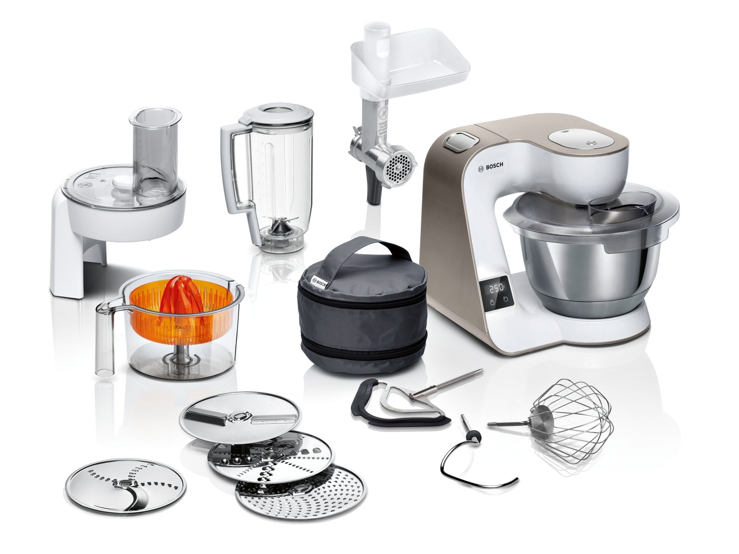 BOSCH multipraktik MUM5XW40 Serie 4, 1000 W, integrisana vaga i 3D miješanje
