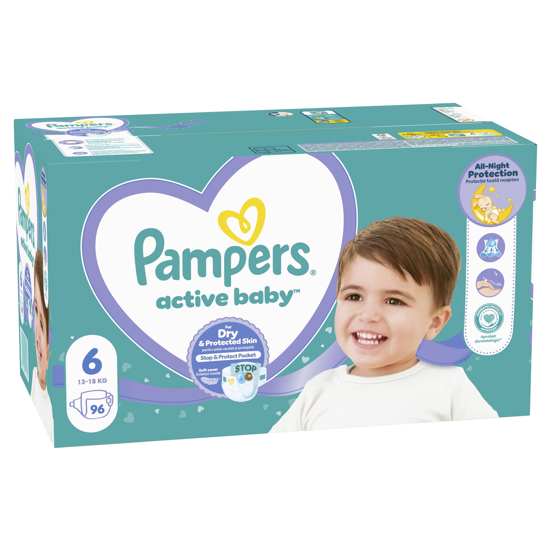 Pampers Pelene Active Baby 6, MB, 13-18 kg, 96/1