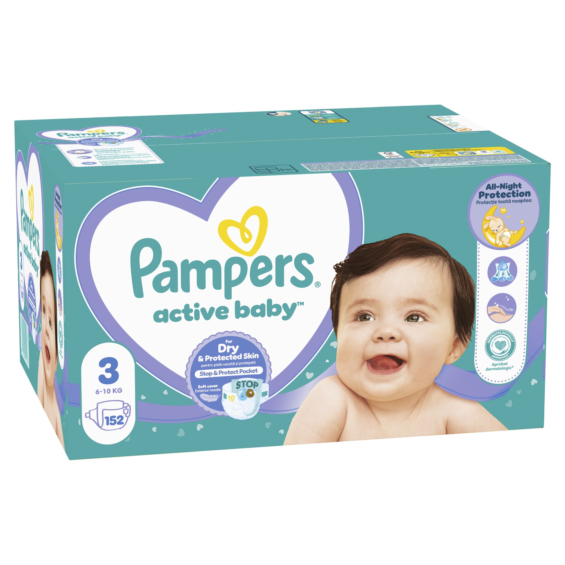 Pampers Pelene Active Baby 3, MB, 6-10 kg, 152/1