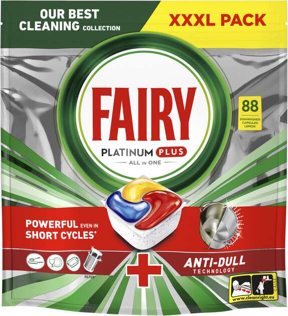 Fairy Tablete za mašinu za pranje posuđa ADW Platinum+, 88 komada
