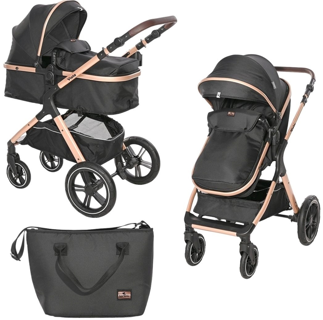 Lorelli Kolica za bebe Viola + Adapteri, Crna