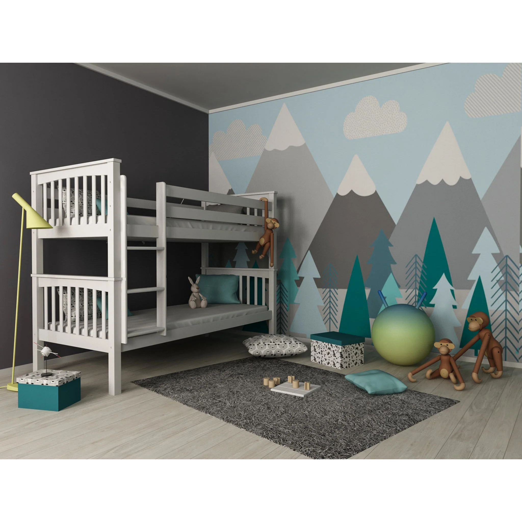 MEBEL MAK MAKEDONIJA Кревет Mia, на кат, бел Најголема онлајн