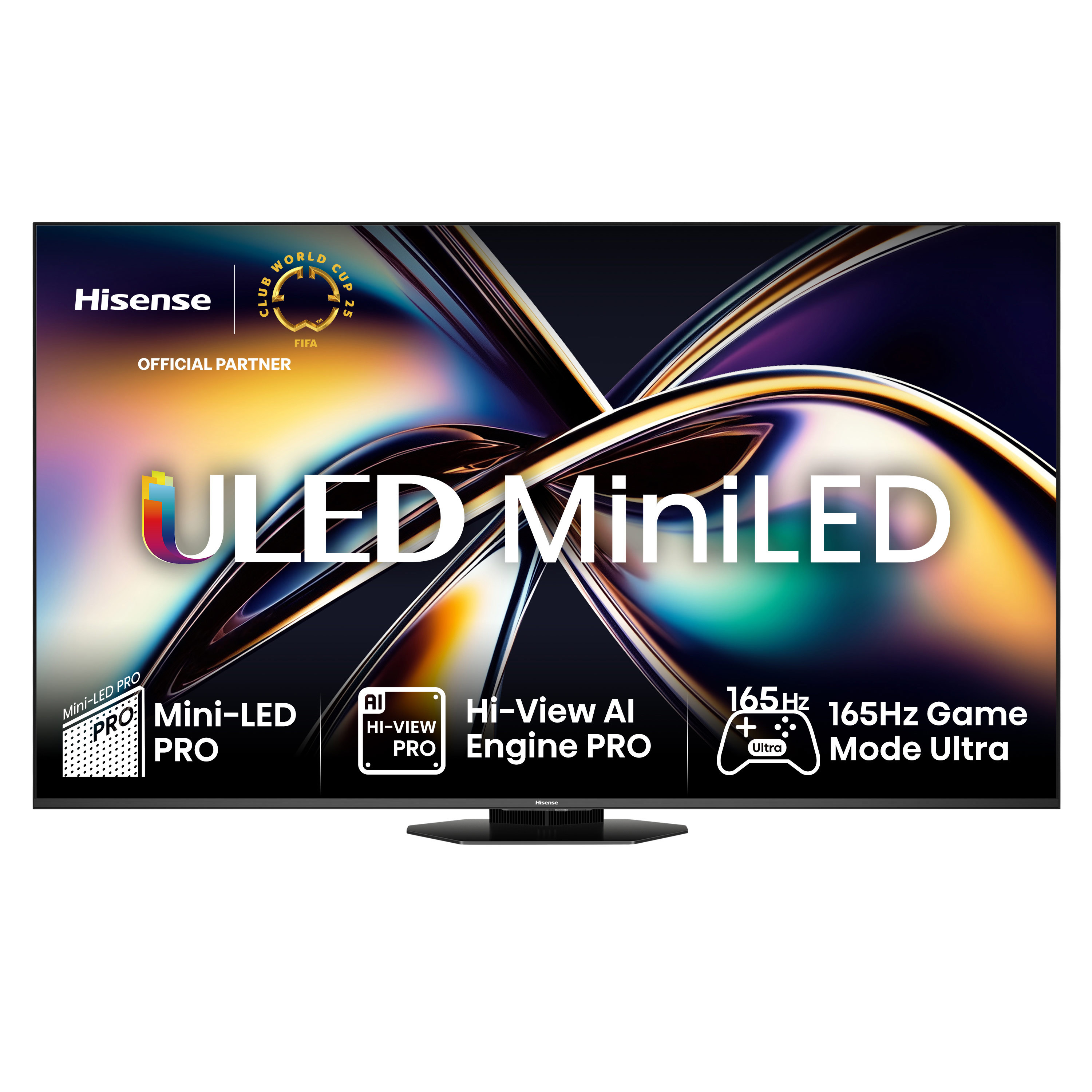 Hisense Mini LED televizor 65U8Q, 4K Ultra HD, Smart TV, VIDAA U9 , Hi-View AI Engine PRO,4.1.2 Surround, 165Hz Game Mode Pro, Crni