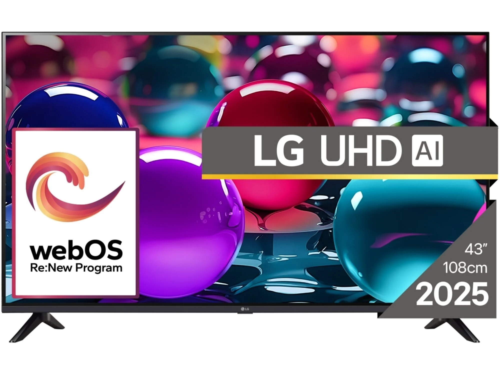 LG Televizor 43UA73003LA, 43", 4K UHD 3840x2160, Smart, Web OS